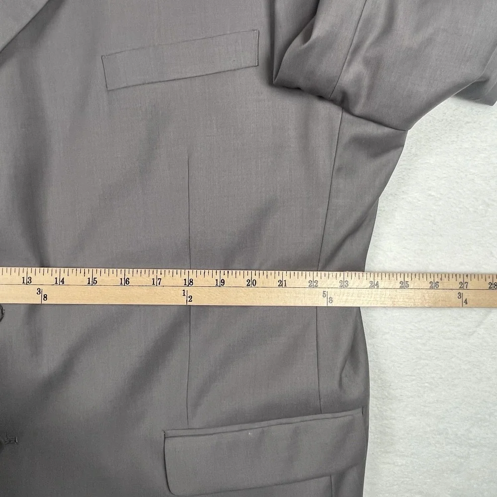 Caravelli Collezione Men's Gray Two Button Blazer Super 150's See Pics For Size